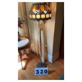 vintage floor lamp shade made of dark metal