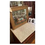 antique electro-grain gravure or lithograph print