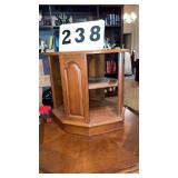 Walnut octagonal end table