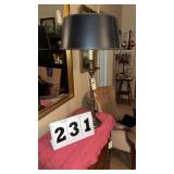 35 inch tall table lamp. Small damage
