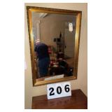 Framed wall mirror 27  1/2 inch x 39 1/2 inch