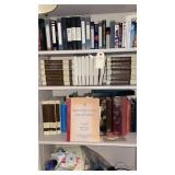 3 shelves of books includes set of world book and
