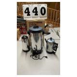3 coffee pots