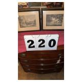framed antique print appears to be an
