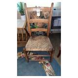 Cain bottom straight chair