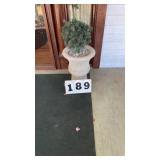 Pair of concrete planters