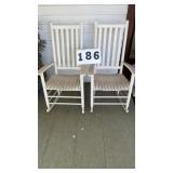 Matching White rocking chairs
