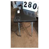Electric serving tray.