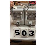 2 Titan electric heaters.