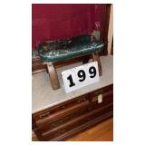 vintage Middle Eastern camel saddle footstool,