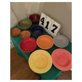 10 assorted bowls.