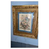vintage framed botanical print of "June" from