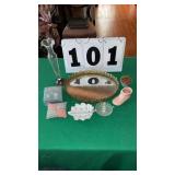 8 glass items