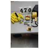 Q-Beam spot light, nylon tow rope with bag.