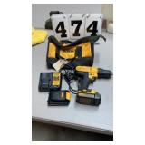 DeWalt drill with bag, battery and charger. 20