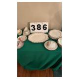 6 Woods Ivory Ware dishes and platters, butter