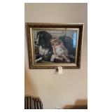 Framed vintage reproduction or chromolithograph