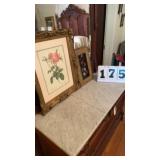 2 framed pictures