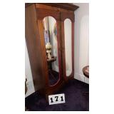 appears to be a 19th-century wooden wardrobe