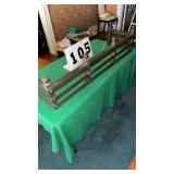 vintage or antique metal and wood structure, such