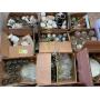 CUT GLASS, PLATES, CUPS, SEVERAL BOXES