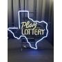 Texas Lottery Neon Sign