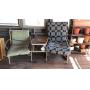 Yellow wire patio furniture(6)