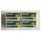 4 Boxes Remington UMC 9mm Luger Ammo