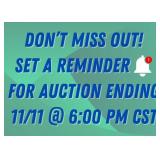 Auction Ends Nov. 11