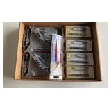 2 gun Tools, 1 Sharper, 4 Fire Starters