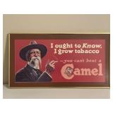 Vintage You Cant Beat a Camel Framed Poster