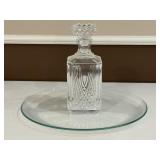 Glass Decanter & Platter