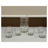 Princess House Crystal Cocktail Set