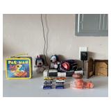 Pac Man Metal Lunch Box, Games & Die Cast Cars