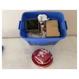 Christmas Decor with Storage Tote