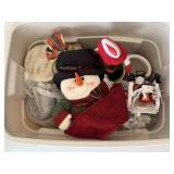 Christmas Decor with Storage Tote