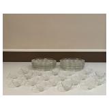 Glass Appetizer Plates & Teacups