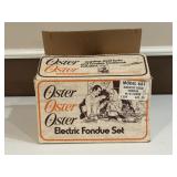 Vintage Oster Electric Fondue Set