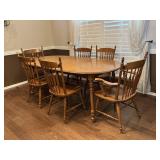 Maple Wood Dining Table & Chairs