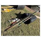 T-Posts, Shovel & Trash Can