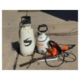 Yard Sprayers & Black & Decker Hedge Trimmers