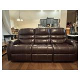 Brown Electric Reclining Couch