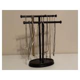 Necklace Assortment with Stand Organizer
