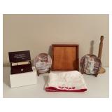 Brighton Jewelry Boxes, Collector Plates & Tray