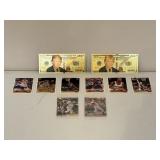 24 KT Gold Trump Bills & Sports Collectors Cards