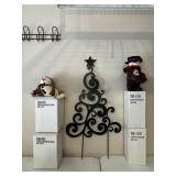 Metal Christmas Tree Decor & Snowman Decor