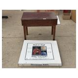 Wood Storage Table & Hide-it-Shelf Decorator Table