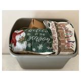 Christmas Decor with Storage Tote