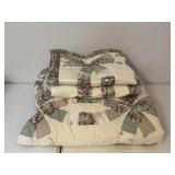Quilted Bed Spread & Shams