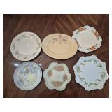 Vintage Floral Decorative Plates (6)